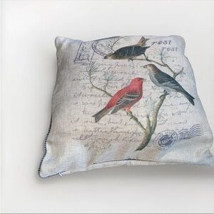 Birds Cardinals Pillow & Cover 18" Square Throw Pillow Merchant Cardinals